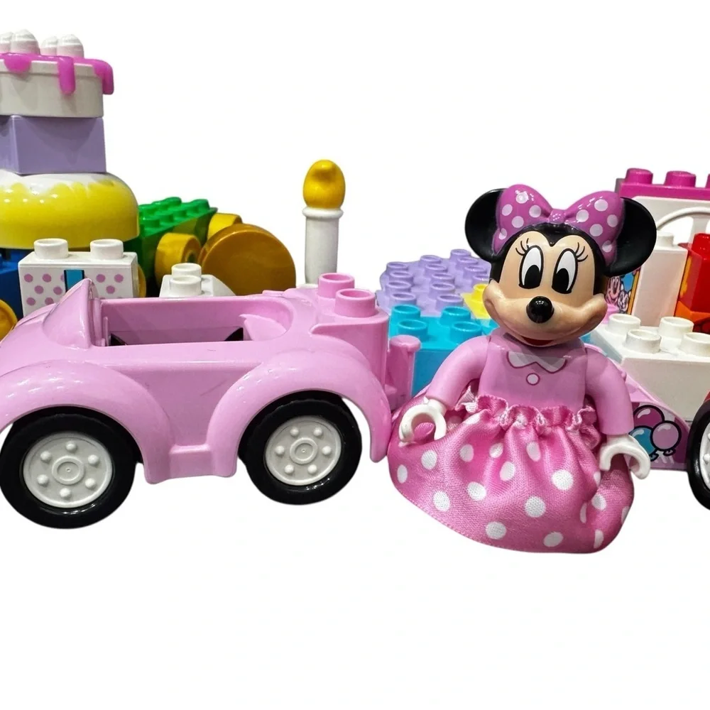 Lego Duplo Mixed Mickey & Minnie Lot: Figures Train Cars Blocks